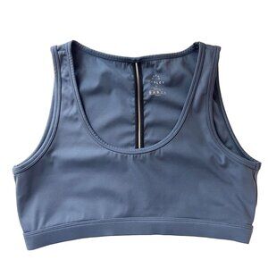 Varley Blue Gray Scoop Neck Sport Bra - Size Medium